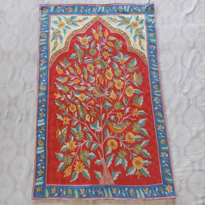 kashmiri silk wall hangings decor art handmade india craft 43