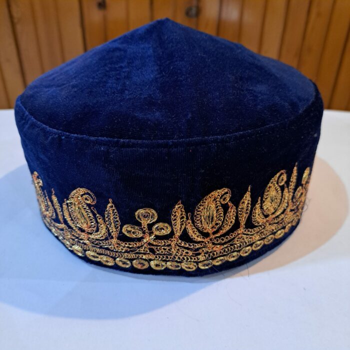 blue velvet golden tilla cap 1 1
