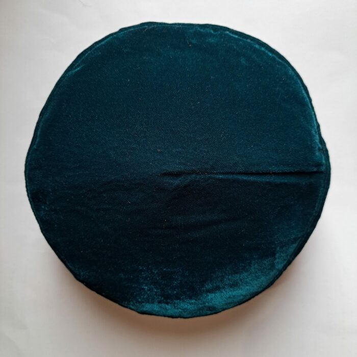 sea green velvet golden tilla cap 1 2