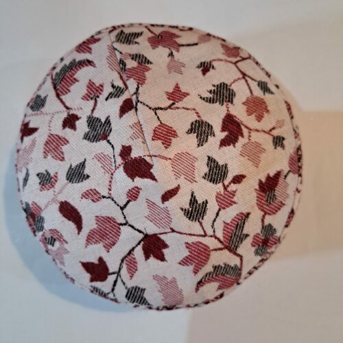wine badami border kani cap 2