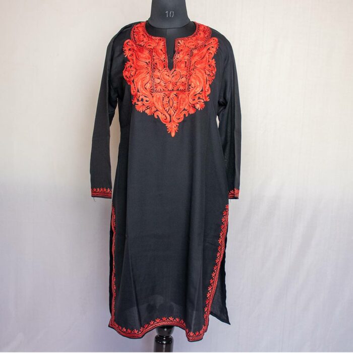 black ruby cotton aari kurti1