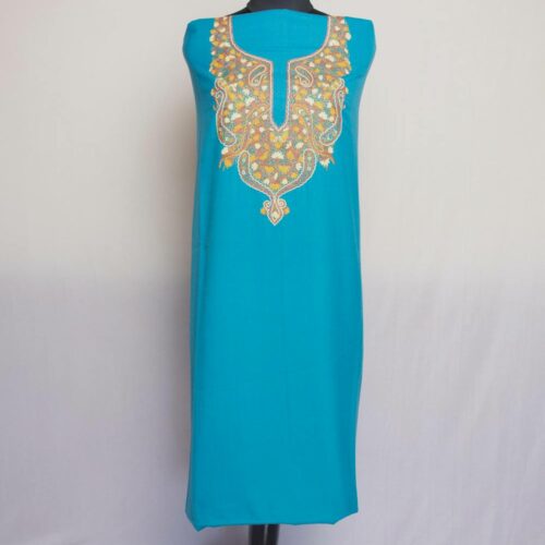 blue aari hand summer cool cotton suit summer kurta pant