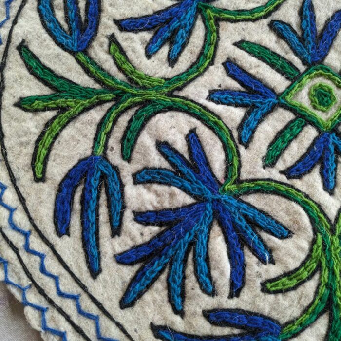 blue green yoga rug pad namda 1
