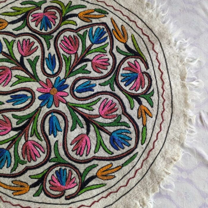 chinar 3 foot rug handmade kashmiri 2