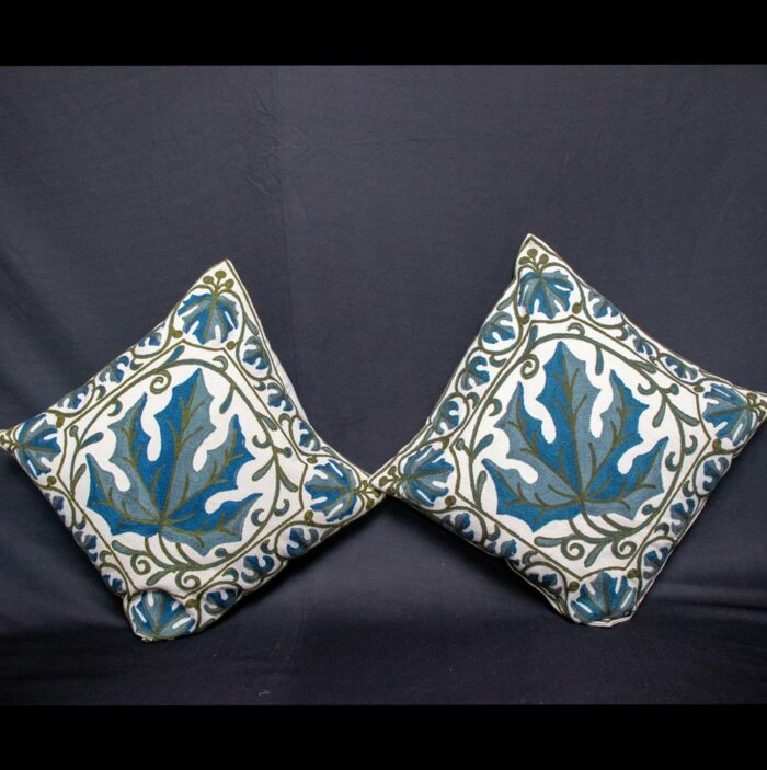 crewel cushion covers