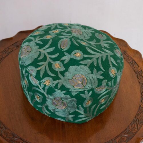 green toosha tilla cap handmade