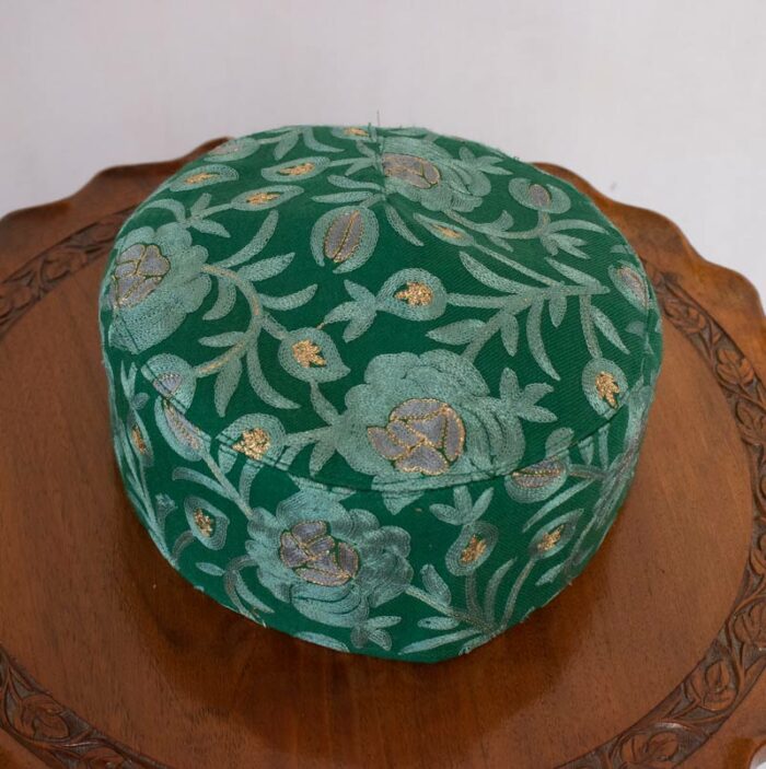 green toosha tilla cap handmade