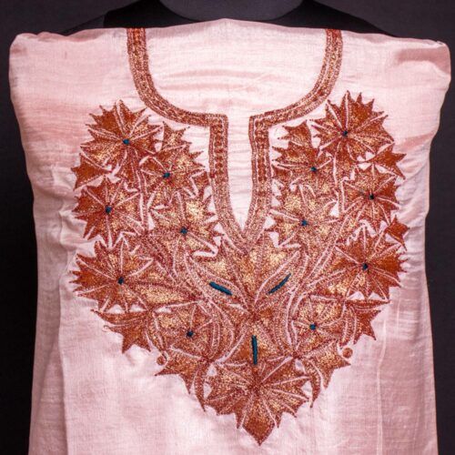 light pink silk kashmiri set shadi dress tul palav