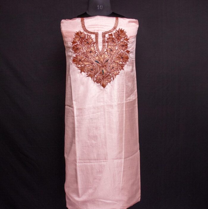 light pink silk kashmiri set shadi dress tul palav1