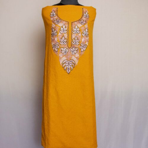 mustard chinar crush cotton suit online