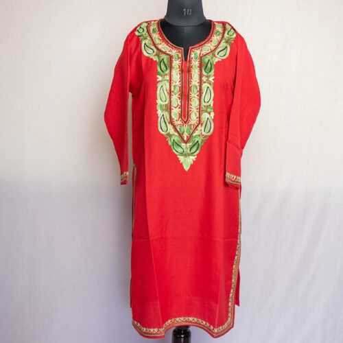 red cotton kurta1