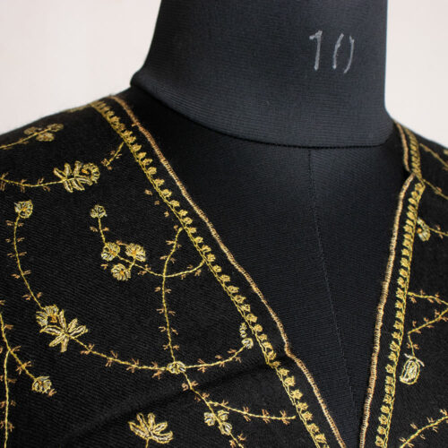 black sozni pashmina stole 2