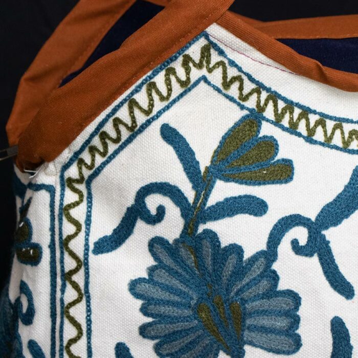 crewel blue bag 23