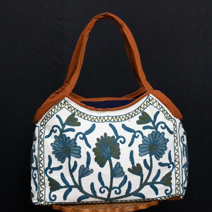 crewel blue bag