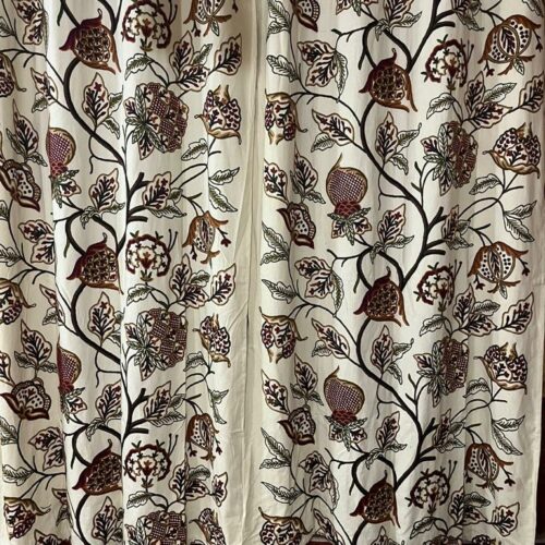 crewel curtain handmade