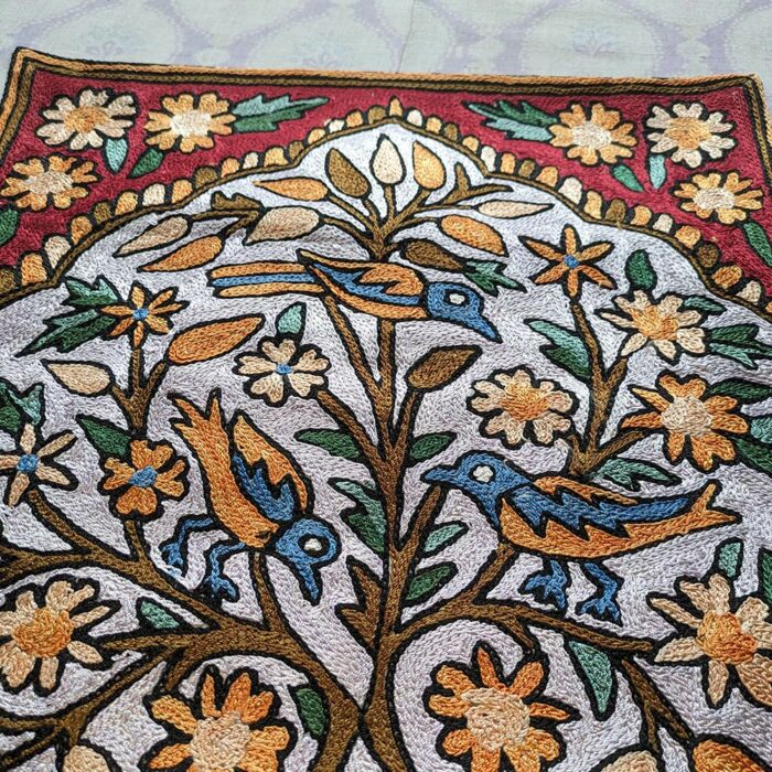 tree of life cushion cover kashmiri decor