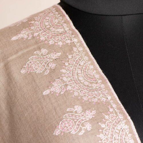 kashmiri embroidery stole beautiful handmade