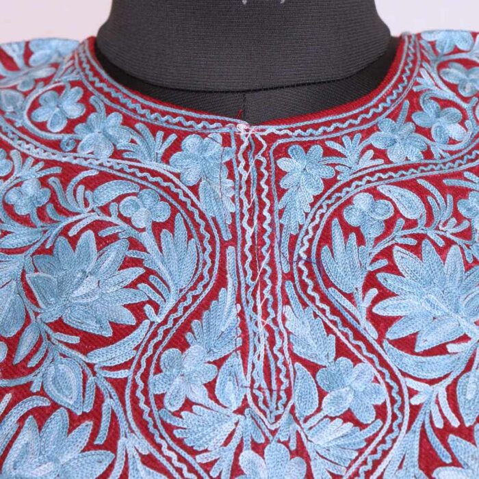 maroon winter loose outfit kashmiri jammu kashmir box villa origin 3