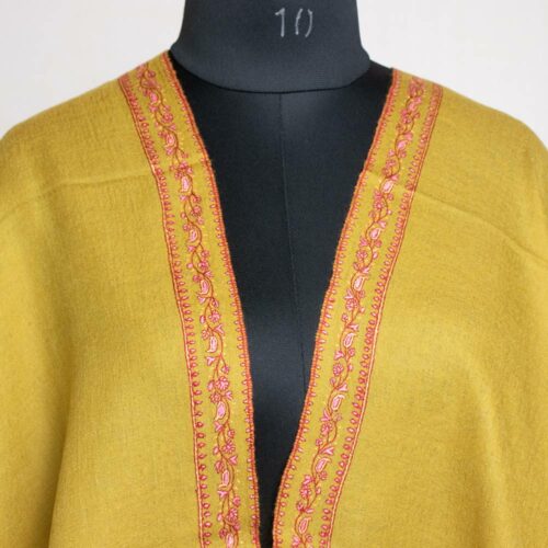 mustard kashmiri wrap pashmina luxury