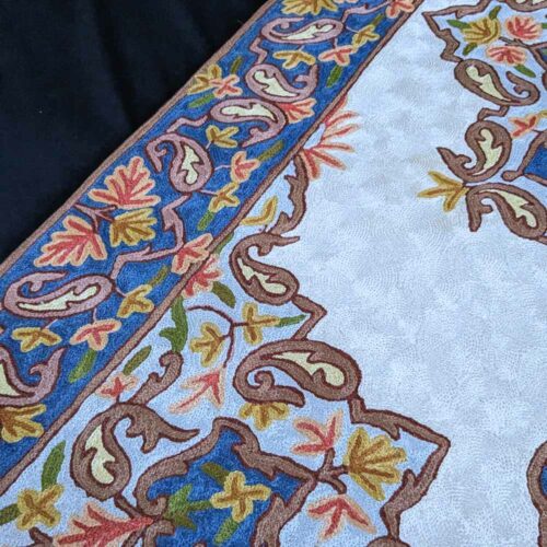 Kashmiri carpet rugs chainstitch20231029 26