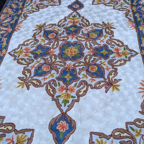 Kashmiri carpet rugs chainstitch20231029 28
