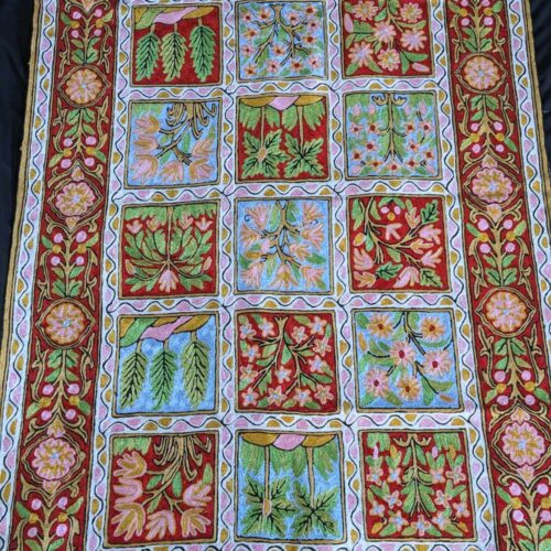 Kashmiri carpet rugs chainstitch20231029 41