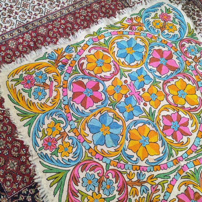 beautiful handwork boho rug
