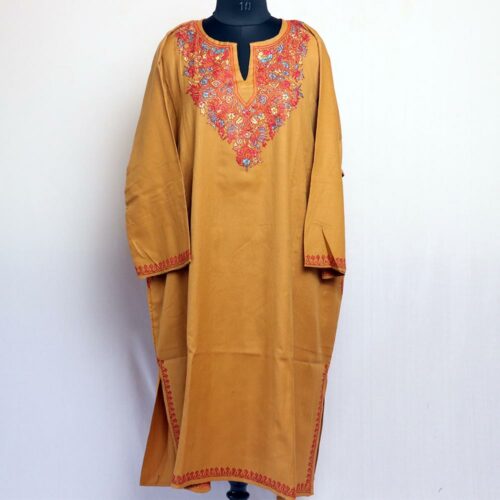 light mustard sozni phirin with stole