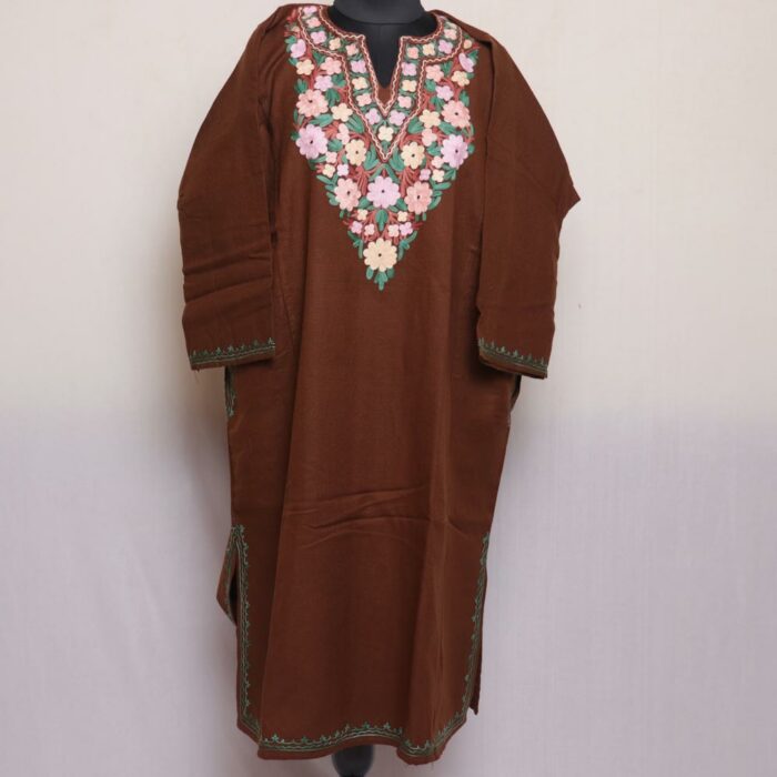 pheran cashmilon kashmiri winter wool long warm woman gyawun online 12