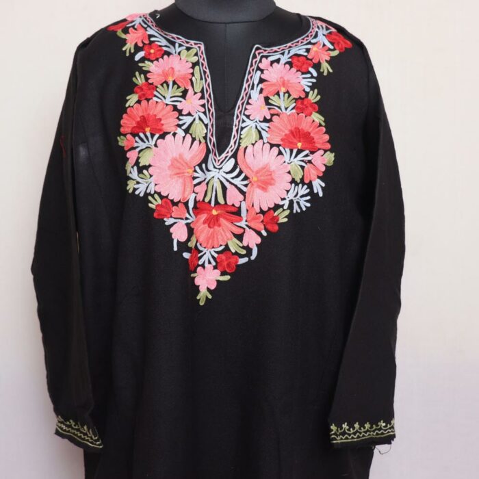 pheran cashmilon kashmiri winter wool long warm woman gyawun online 129