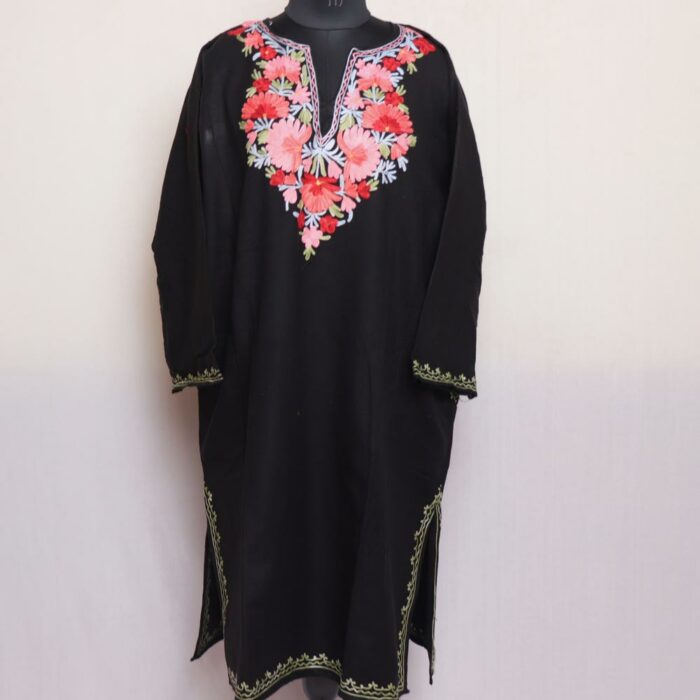 pheran cashmilon kashmiri winter wool long warm woman gyawun online 130