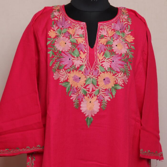 pheran cashmilon kashmiri winter wool long warm woman gyawun online 20