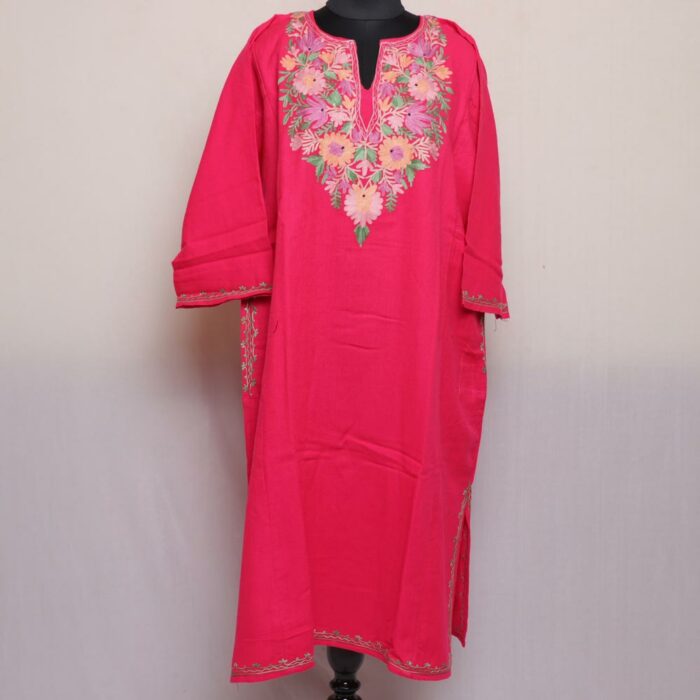 pheran cashmilon kashmiri winter wool long warm woman gyawun online 21