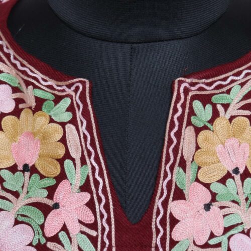 pheran cashmilon kashmiri winter wool long warm woman gyawun online 23