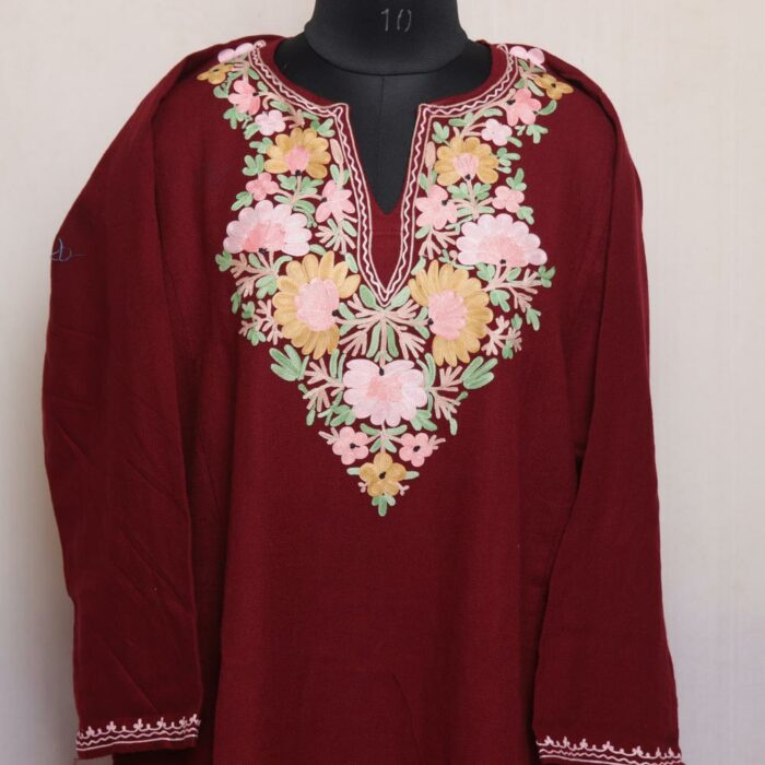 pheran cashmilon kashmiri winter wool long warm woman gyawun online 24