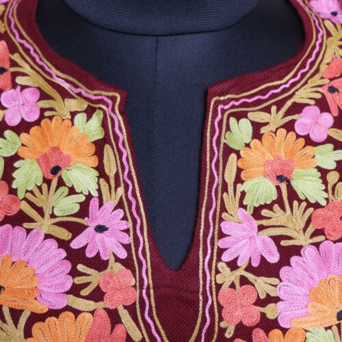 pheran cashmilon kashmiri winter wool long warm woman gyawun online 51
