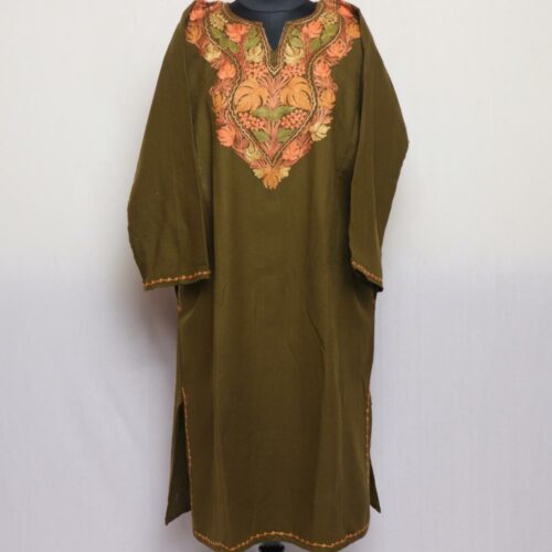 pheran cashmilon kashmiri winter wool long warm woman gyawun online 57