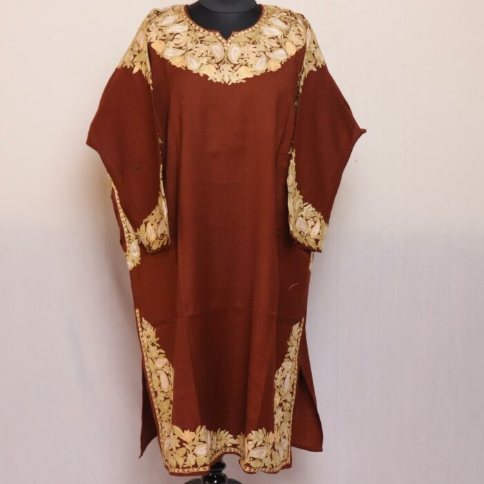 rust wool pheran 1
