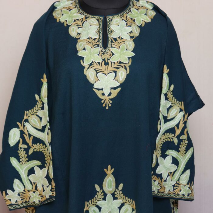 teal blue aari pheran 2