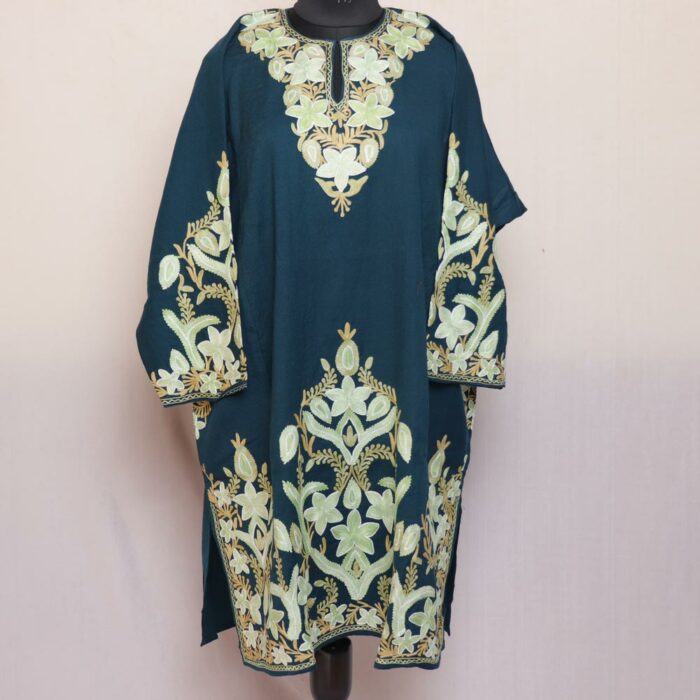 teal blue aari pheran 3