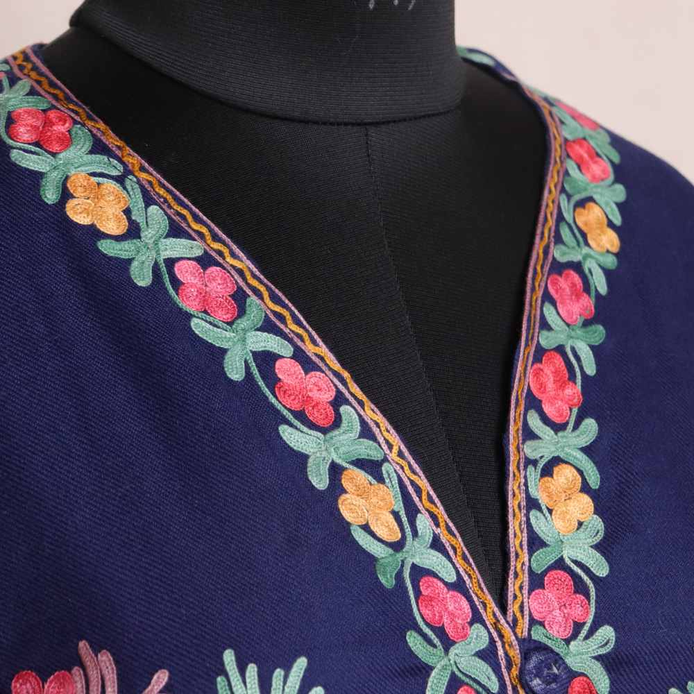 kashmiri cape shawl