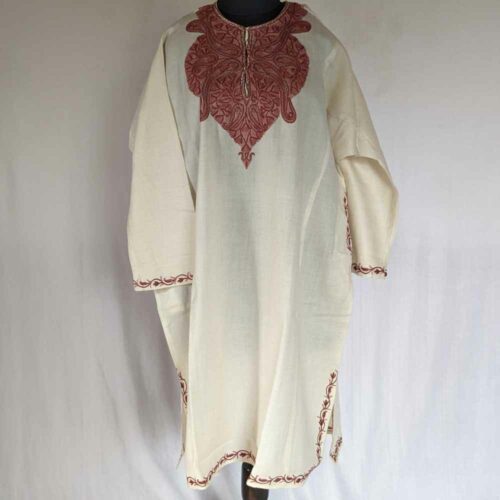 Woollen Phiran with Kashmiri Aari Embroidery | Angad Creations