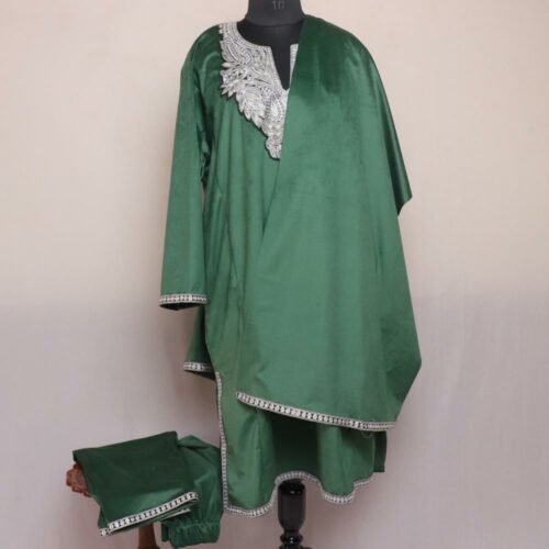 Velvet Phiran Co ord Set with Tilla 15
