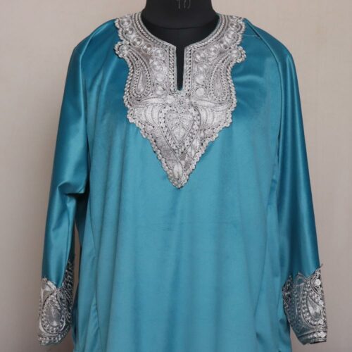 Velvet Phiran Co ord Set with Tilla 2