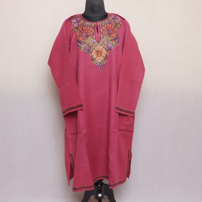 handwork aari kashmiri winter pheran pure wool 20