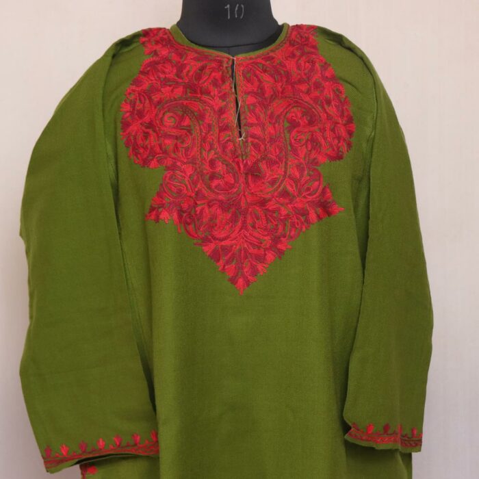 kashmiri pheran winter wool long dress 20