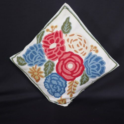 crewel floral cushion cover 40cm 4