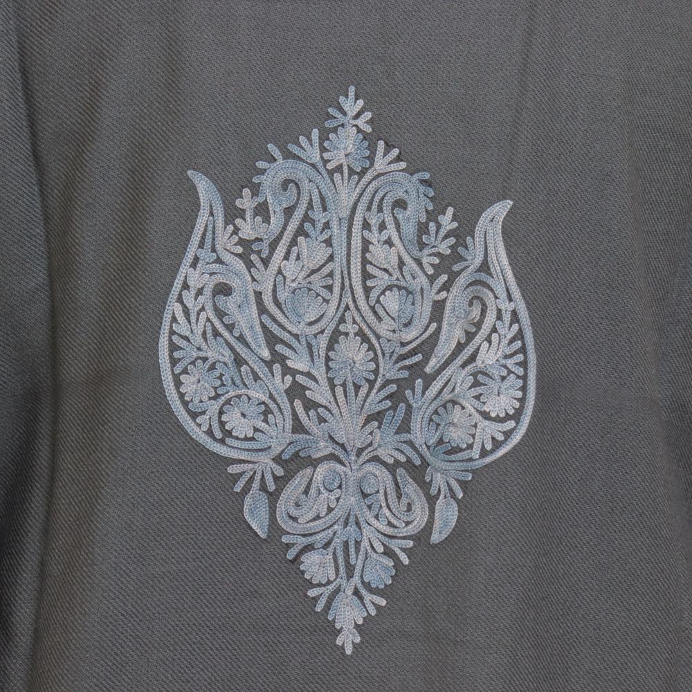 Authentic Kashmiri Embroidery Indian Shawl Stole Scarf Cashmere Pashmina  Wrap | eBay