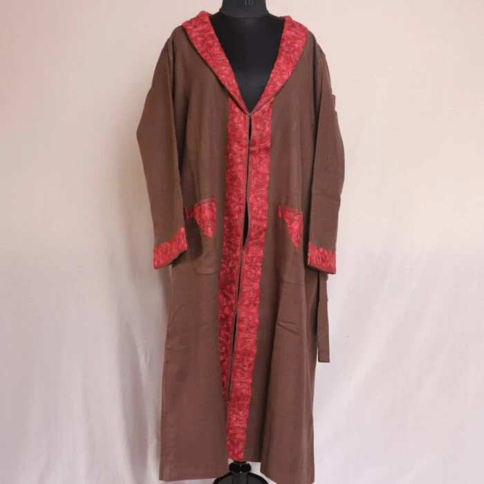 Vintage 1910s 20s Mens Dressing Gown Brown Velvet Size M