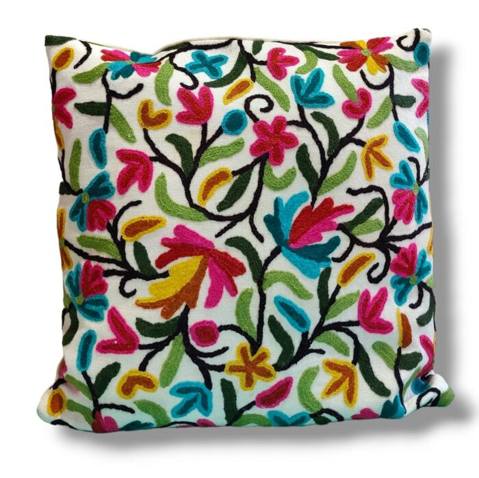 kashmiri crewel cushion covers handmade 11